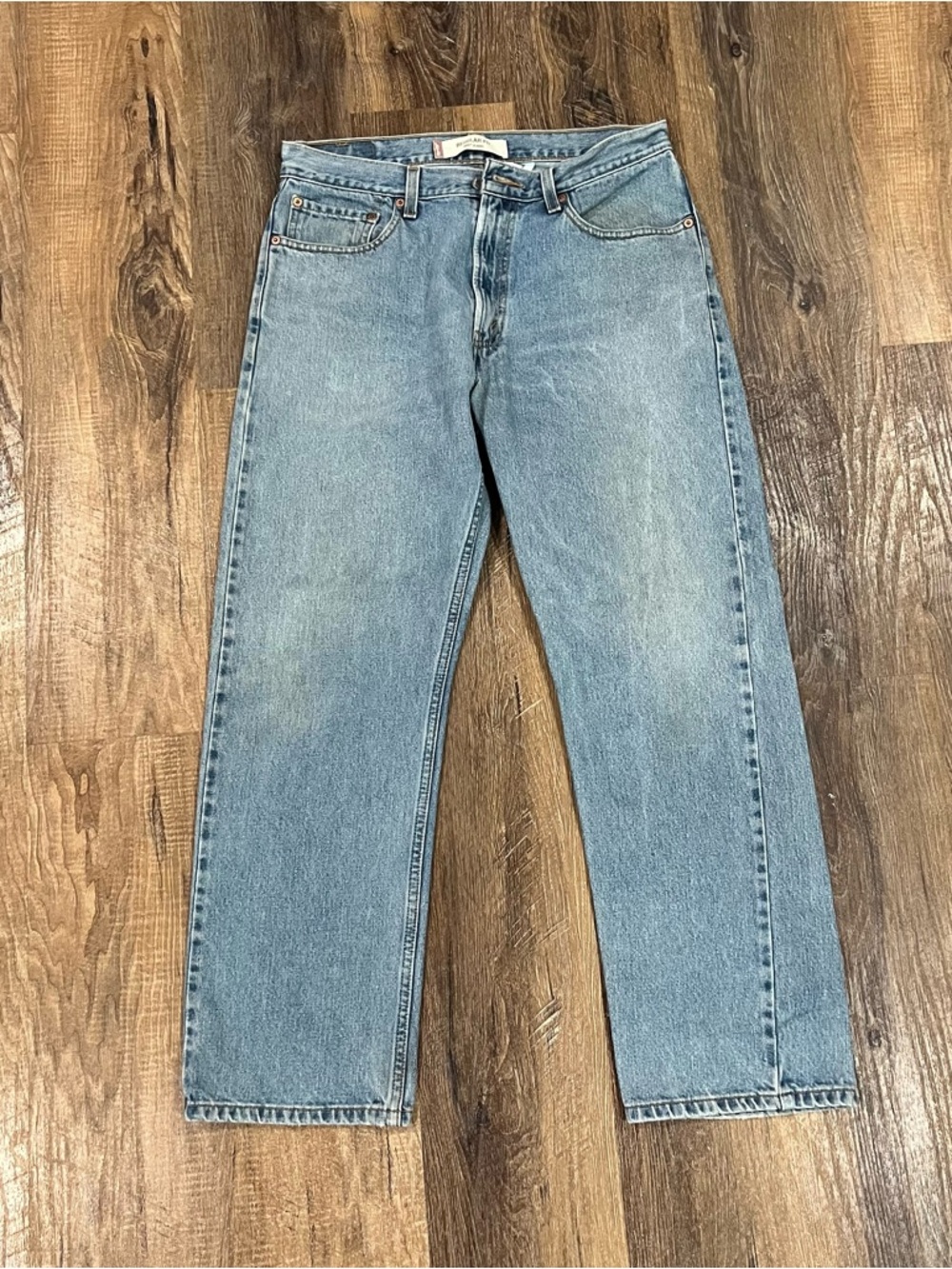 Levis 505 Mens 34x30 Blue Jeans Regular Fit Straight Leg Vintage Y2K 2003
